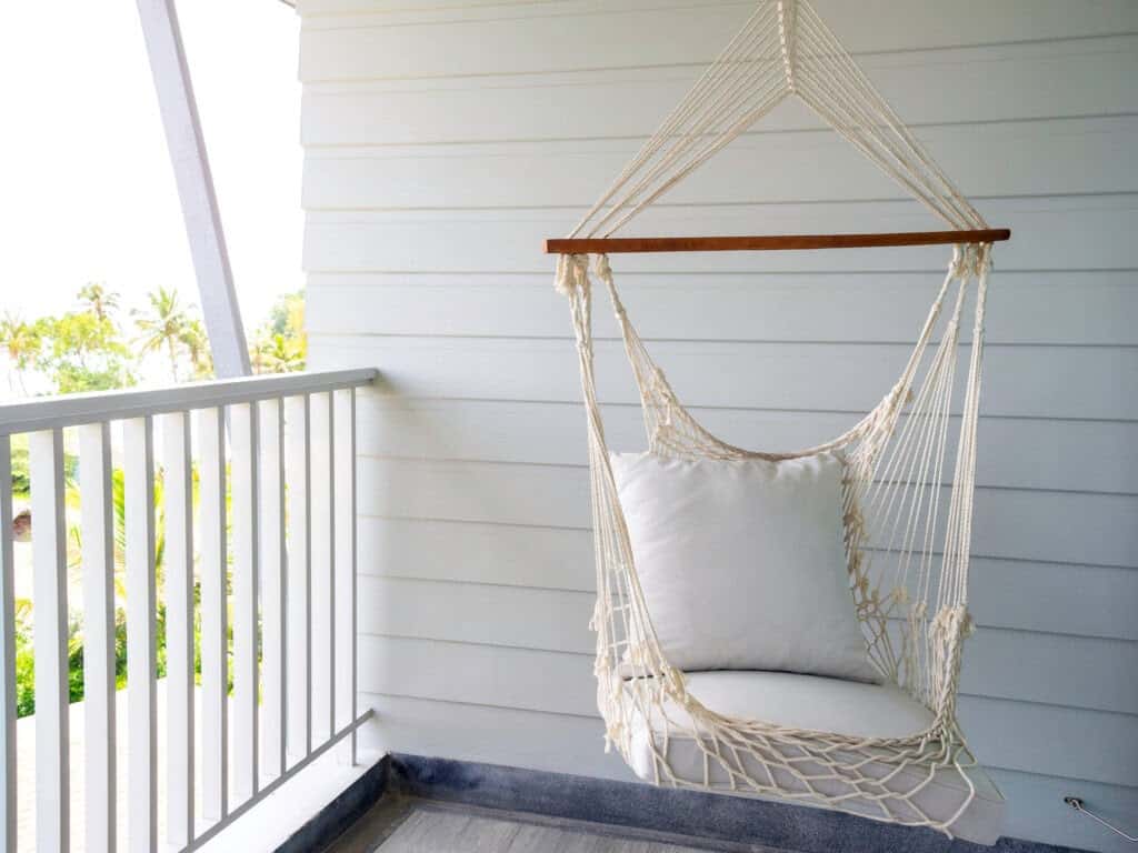 porch swing side clearance